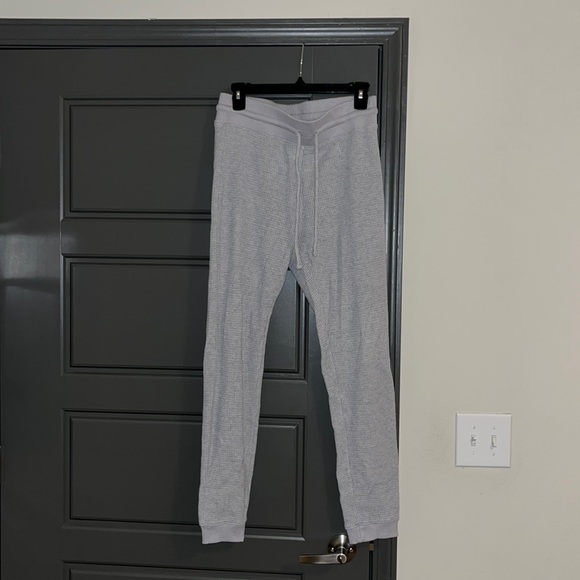 Lauren Conrad, medium waffle gray joggers, worn and washed one time - Picture 1 of 2